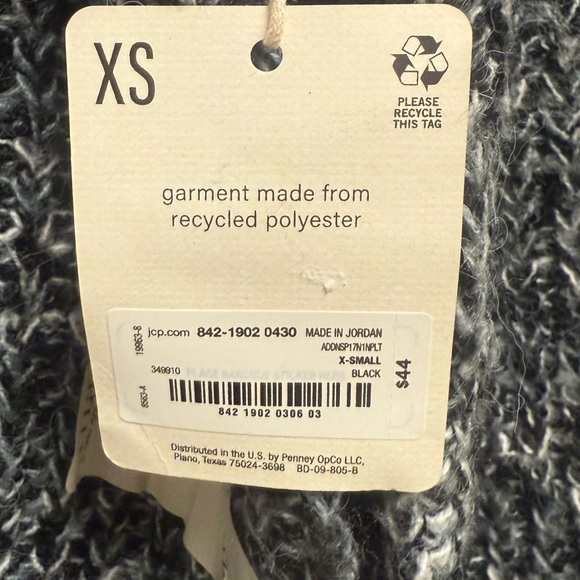 a.n.a Black and White Textured Turtleneck Sweater size XS - Picture 3 of 7